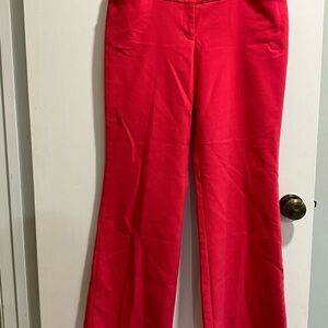 Express Vibrant Pink Flare Editor Pants